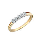 18 Karat Gold Jewelco London 0,25 Karat Diamant 5 Stein Ewigkeit Ring 3 mm