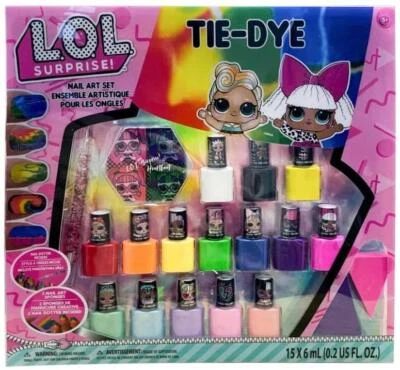 L.O.L. SURPRISE! L.O.L Surprise! 18-teiliges lustiges Nagelkunst-Set für Kinder zum Selbermachen