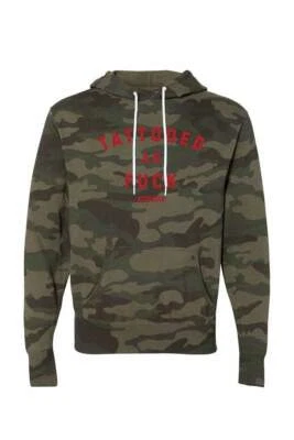 Nuevo Unisex Ink Addict Tatuado Af Sudadera con Capucha Camuflaje/Rojo - Imagen 1 de 2