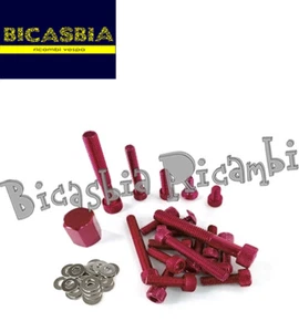 11670 - KIT VITI CARENA IN ALLUMINIO ROSSE MBK 50 BOOSTER - YAMAHA BW'S - Picture 1 of 1