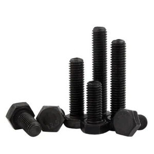 High Tensile 12.9 Hex Head Bolts Hexagon Cap Screws Black M4 M5 M6 M8 M10~M24  - Picture 1 of 9