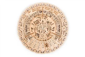 Wood Trick Aztec Mayan Wall Calendar Mechanical 3D Puzzle Self Assembly Decor - Picture 1 of 12
