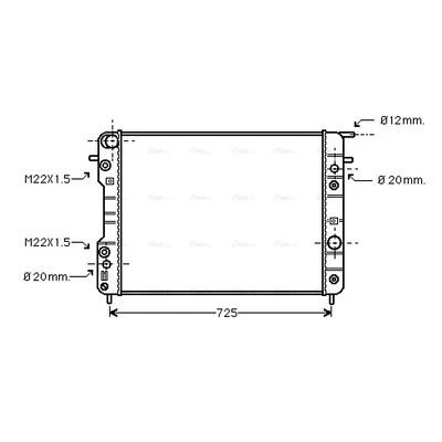 Radiator For Opel Omega B 3.2 V6 AVA - Image 1 of 4