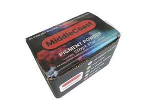 Pigmentpulver Marke Middlecoast (8,8oz/250g) 25 Farben Glimmerpulver mit Löffel - Bild 1 von 5