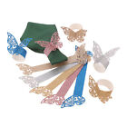 50/100x Butterfly Paper Napkin Rings Holder Banquet Wedding Table Decor Parts