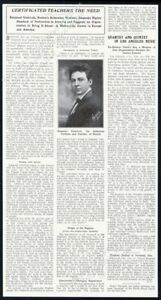 1913 Emanuel Ondricek photo violon bio & interview article imprimé vintage