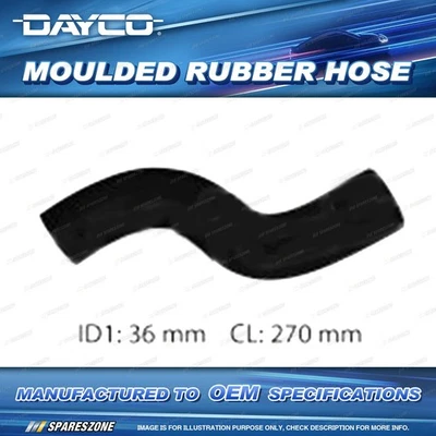 Dayco Moulded Rubber Hose for Isuzu D-MAX TF 3.0L 4JJ1-TC 2008-2012 270mm - image 1 of 2