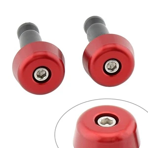 Universale 12,7 mm Lenkerendkappe für Motorradlenker Rot - Picture 1 of 10