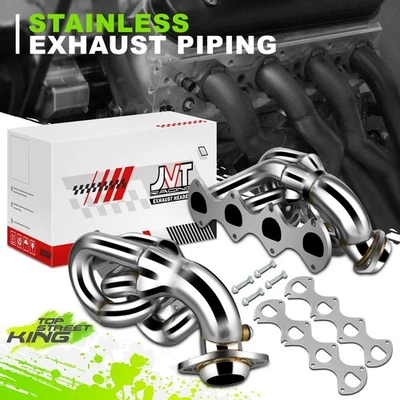 Colector 2 piezas 4-1 cabezales cortos escape para Ford Mustang GT 4,6 L V8 05-10 Foto 1 de 4