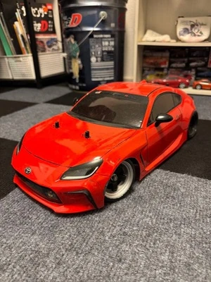 Tamiya Toyota GR86 Custom RC Car 1/10 Scale Red Body Aero Parts Decals - Image 1 of 4