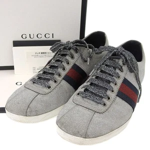 Sneakers Gucci Glitter Web Studs finitura glitter argento 7 1 2 dal Giappone - Foto 1 di 7