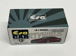 ERA 1/64 LEXUS LC 500 (Metal Red) Liberty Walk LB Works die-cast - Picture 1 of 4