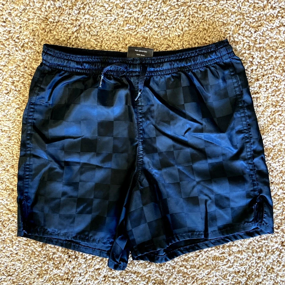 Pantalones Cortos Atléticos Umbro Negros a Cuadros de Fútbol Y2K Aspecto Retro Unisex Juvenil XS Foto 1 de 4