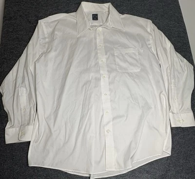 Joseph Feiss Men’s White Button Down Dress Shirt 18.5 Neck 34/35 Sleeve Cotton - Image 1 of 4
