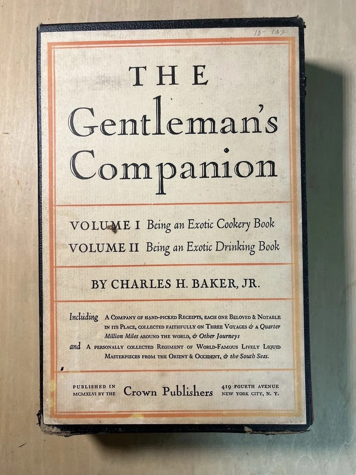 The Gentlemans Companion 1946 Exotic Drinking Book Vol 1 & 2 - Image 1 of 4