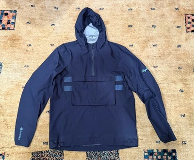 Pullover con capucha Gore-Tex Rapha Explore para hombre. Grande. Azul marino. Usado. Foto 1 de 4