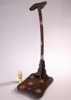 Japanese Samurai Sword Rack Stand 25.6in Tokugawa Mitsuba Aoi Crest KATANA-KAKE - Image 1 of 4