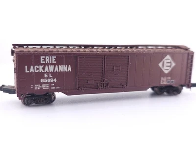 ATLAS N ERIE LACKAWANNA 50' MECHANICAL REEFER REFRIGERATOR BOX CAR 65694 #2 - Image 1 of 4