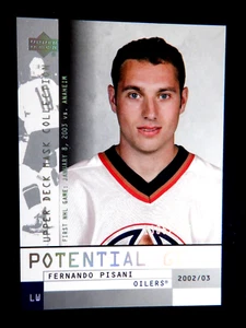 Fernando Pisani UD Mask Collection RC 144 - 1366 / 1750, 2002 -03 NHL, Oilers - Picture 1 of 2