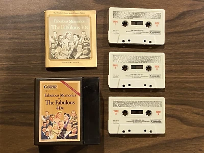Vintage Cassette Lot: Fabulous Memories of the Fabulous 40s 3-Tape Set, ReaderDG - Image 1 of 4