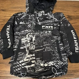 FXR MOUNTAIN YOUTH SQUADRON JACKET BOYS 4 SKI PARKA CINCH WAIST ARTSY SNOWBOARD - Picture 1 of 13