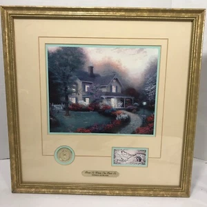 Thomas Kinkade Home Is Where The Heart Is COA 14 X 14 1996 - Picture 1 of 14
