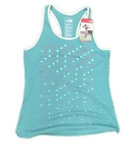 The North Face Women's MA Graphic Play Hard Slim Fit Tank Top Green - Picture 1 of 6