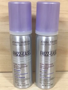 John Frieda Frizz Ease Curl Reviver Styling Mousse 2 oz. Travel Size Lot Of 2 - Picture 1 of 1