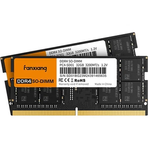 Fanxiang SO-DIMM 64GB DDR4 RAM 3200 MHz (2x 32GB) Podwójny zestaw Pamięć operacyjna laptopa - Zdjęcie 1 z 7