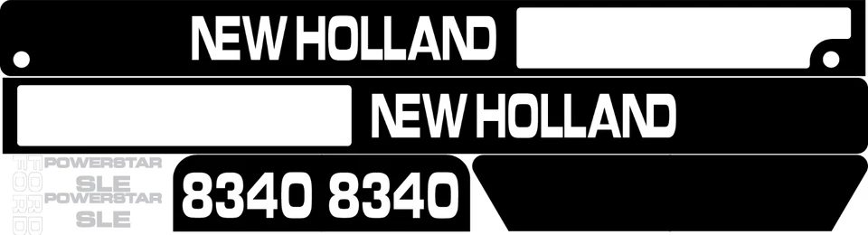 Juego de calcomanías para tractor 8340 Powerstar SLE New Holland Foto 1 de 1