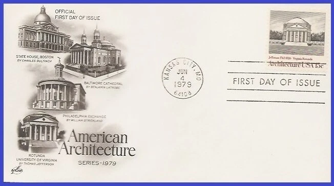 USA3 #1779 U/A ARTCRAFT FDC   American Architecture Virginia Rotunda - Image 1 of 1