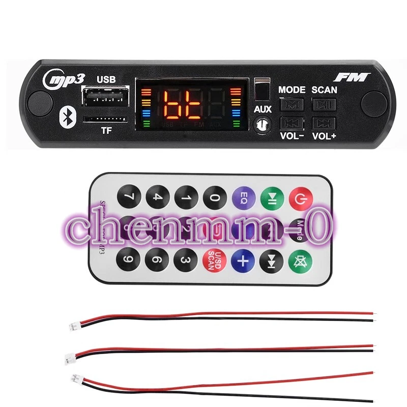 1PCS mp3 decoder board with Bluetooth speaker 12v power amplifier board 25W #YT - Imagem 1 de 1