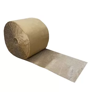 UOFFICE Kraft Backed Bubble Cushioning Wrap 12" x 125-Feet long Roll - Picture 1 of 10