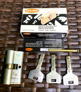 EZCURRA CS-15 HIGH SECURITY CYLINDER LOCKER CERRADURA BOMBÍN - Picture 1 of 13