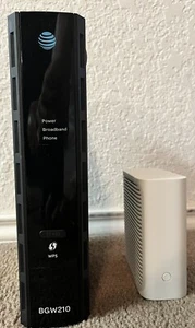 AT&T BGW210-700 Gateway Wi-Fi Modem Router Broadband, AT&T WiFi Extender, Cables - Picture 1 of 11
