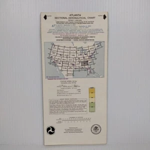 Mapa gráfico aeronáutico seccional de Atlanta - 67a edición - 6 de septiembre de 2001 - Imagen 1 de 5