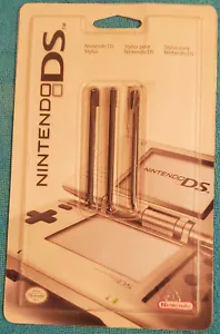 Nintendo DS Stylus - Black 3 Pack - Original First Edition - 2004 - OEM - NDS - Picture 1 of 2