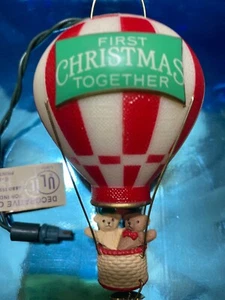 Vintage Hallmark 1986 First Christmas Together Keepsake Lighted Ornament  - Picture 1 of 3