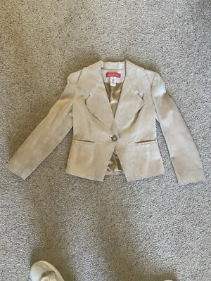 Blazer de gamuza para mujer Foto 1 de 4