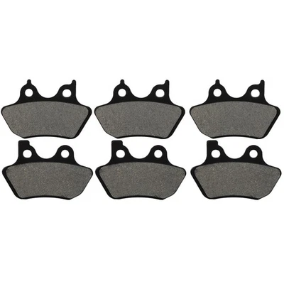 Pastillas de freno delanteras traseras de fibra de carbono para Harley Davidson Performance Foto 1 de 4