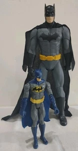 (2) Batman DC Comics Action Figures 20" 2014 Jakks Pacific & 12" Mattel - Picture 1 of 7