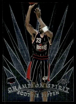1998-99 Topps Chrome CHAMPION SPRIRIT Scottie Pippen Chicago Bulls #1 - Image 1 of 2