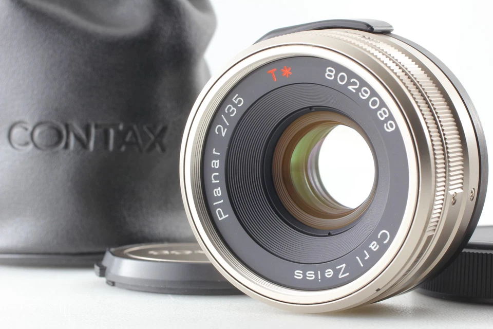 [MINT w/ Case] Contax Carl Zeiss Planar T* 35mm f/2 Lens for G1 G2 From JAPAN - Image 1 of 4
