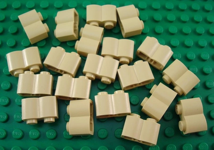 LEGO Lot of 20 Tan 1x2 Log Brick Pieces - Image 1 of 1