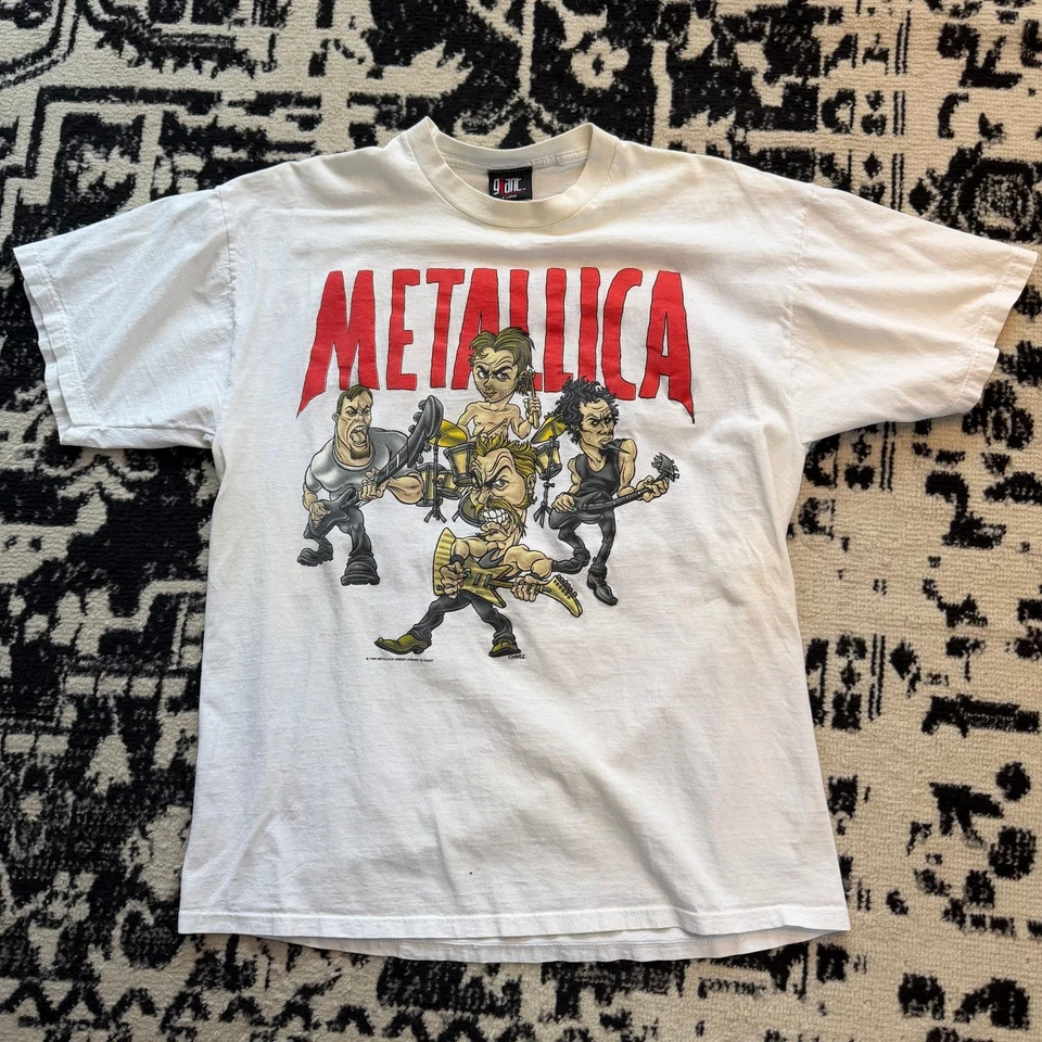 Винтажная футболка 1996 Metallica Chavez мультфильм тур по Северной Америке - Изображение 1 из 4