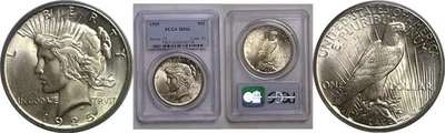 1925 Peace Dollar   PCGS MS-66 - Image 1 of 3