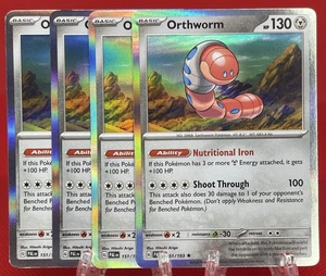 4X Pokémon TGC Orthworm 151/191 S&V Paldea Evolved Holo Rare English 2023 NM - Picture 1 of 2