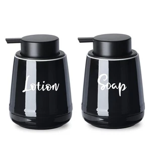 Farmhouse Ceramic Soap and Lotion Dispenser Set with Pump 14oz for Bathroom (... - Picture 1 of 8