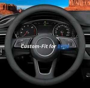 Custom-Fit BMW Steering Wheel Cover, Premium Leather Car Steering Wheel Cover - Bild 1 von 3