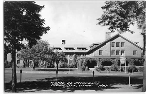 RPPC HOTEL EL ESCALANTE Cedar City, Utah Roadside 1940er LL Cook Vintage Postkarte - Bild 1 von 2